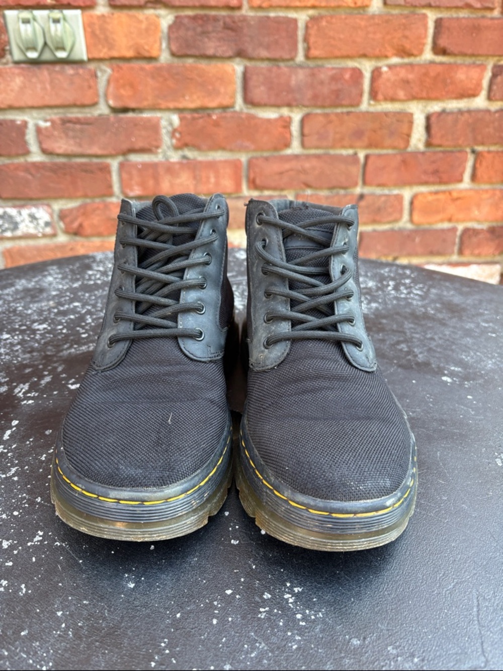 Dr. Martens Bonny Men’s Lace-Up Combat Boot Yellow Stitching. Size 7 M/ 8 L - Picture 4 of 9